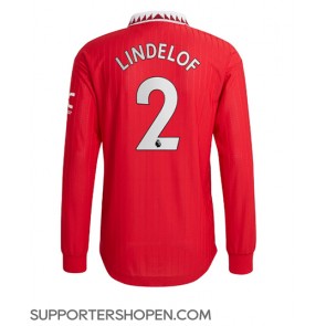 Manchester United Victor Lindelof #2 Hemma Matchtröja 2022-23 Långärmad